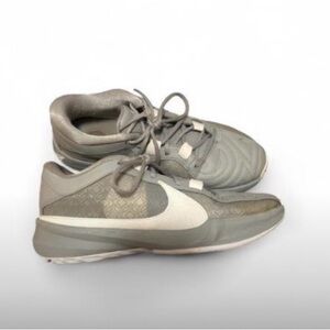 Nike Gray Athletic Sneakers with White Swoosh